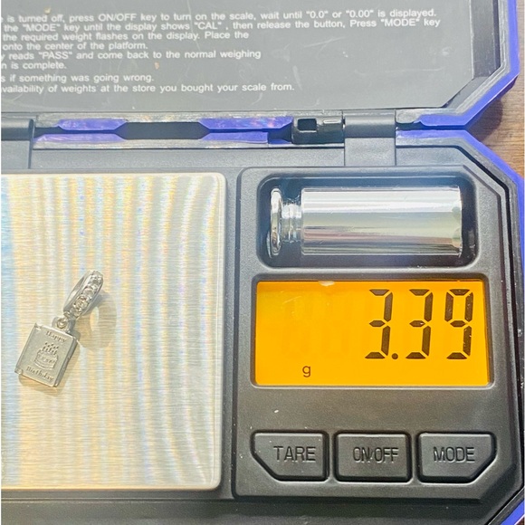 EUC Pandora 791723CZ Sterling Silver Birthday Wishes Card w/ Clear Zirconia - Picture 11 of 11